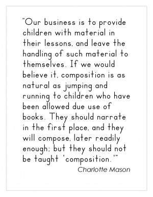 Charlotte Mason on Composition